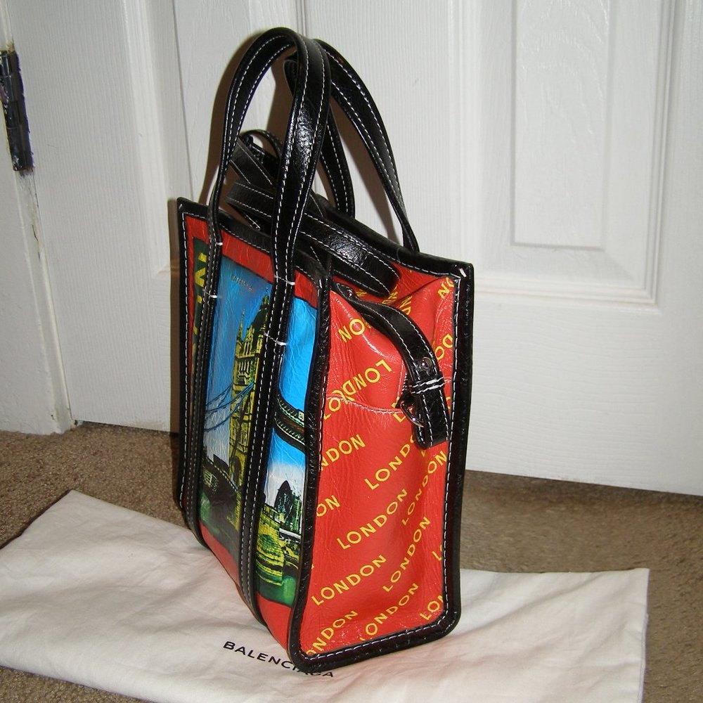 RARE NEW Balenciaga "London" leather shopper bag - Picture 7 of 16